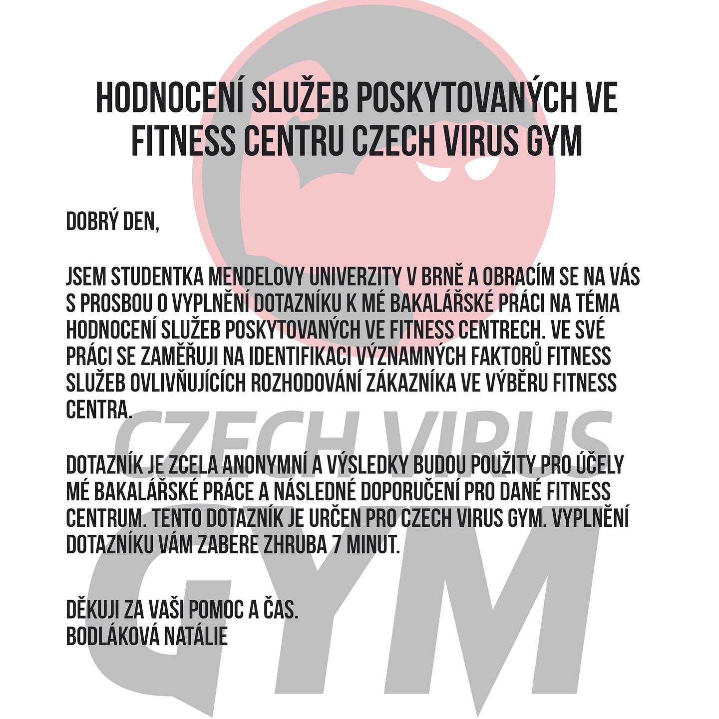 průzkum fitness brno