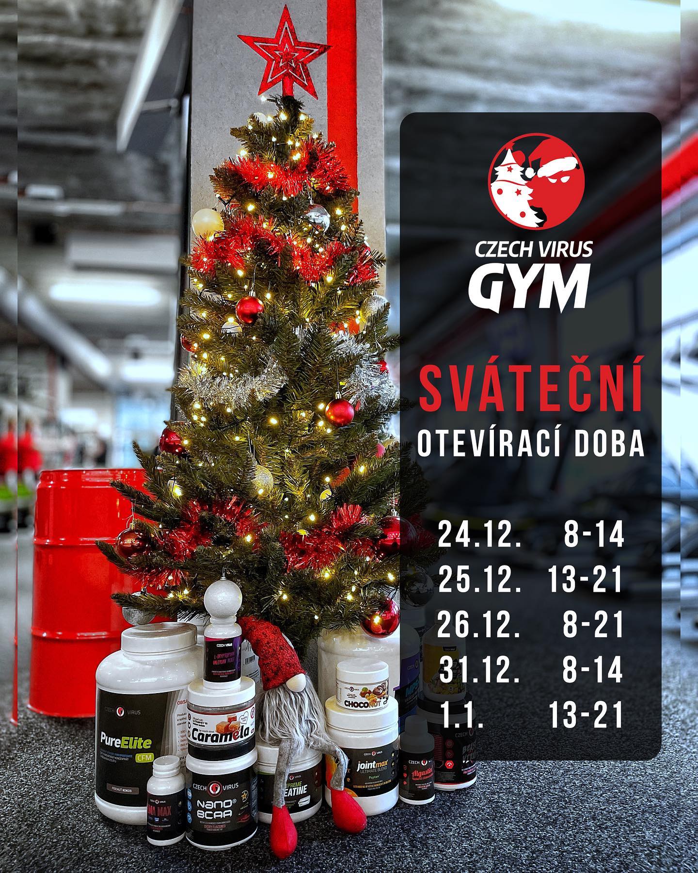 VÁNOCE 2022 otevírací doba face