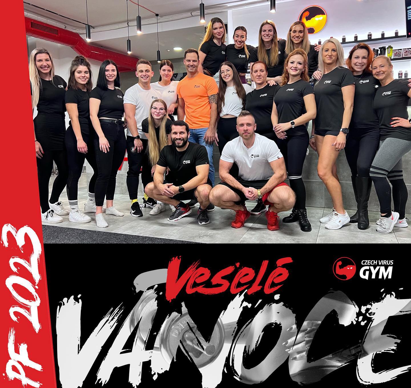 vánoce czech virus gym team pf 2023 face